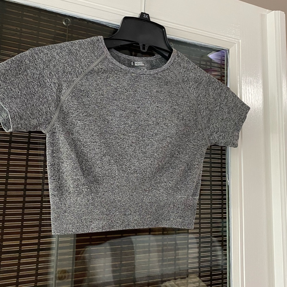 Gray Workout Crop Top (Womens Small)